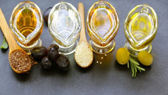 Display of various oils