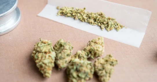 Marijuana and rolling paper