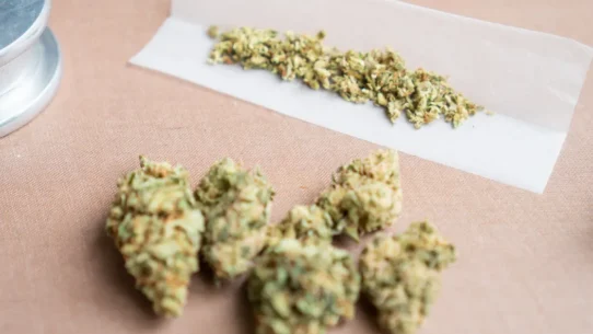 Marijuana and rolling paper