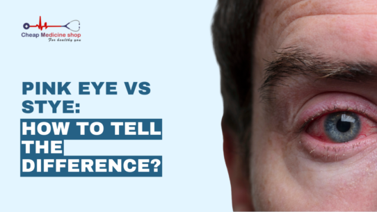 pink eyes vs stye