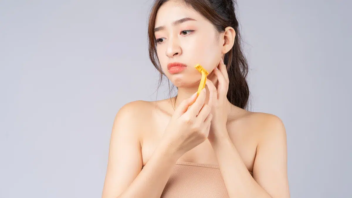 pcos facial hair