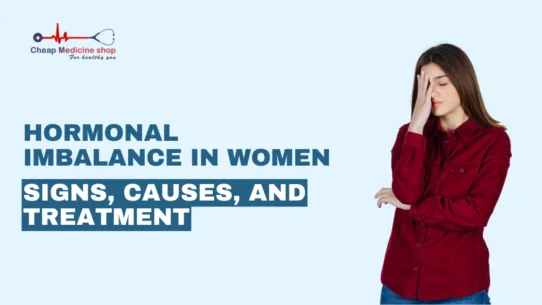 Woman with hormonal imbalance symptoms